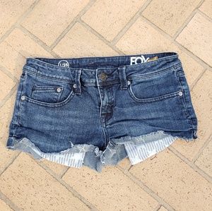 Womens Fox Racing Stealth Jean Shorts Size 1